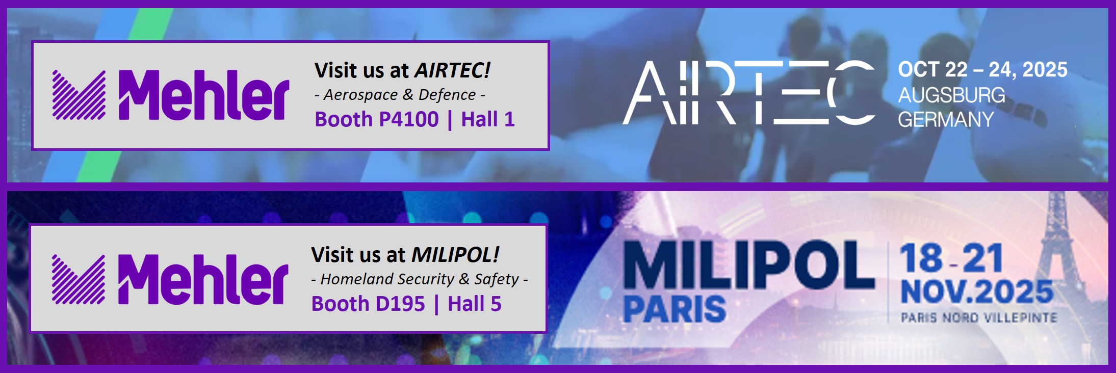 MEHLER_Announcement_Airtec_Milipol