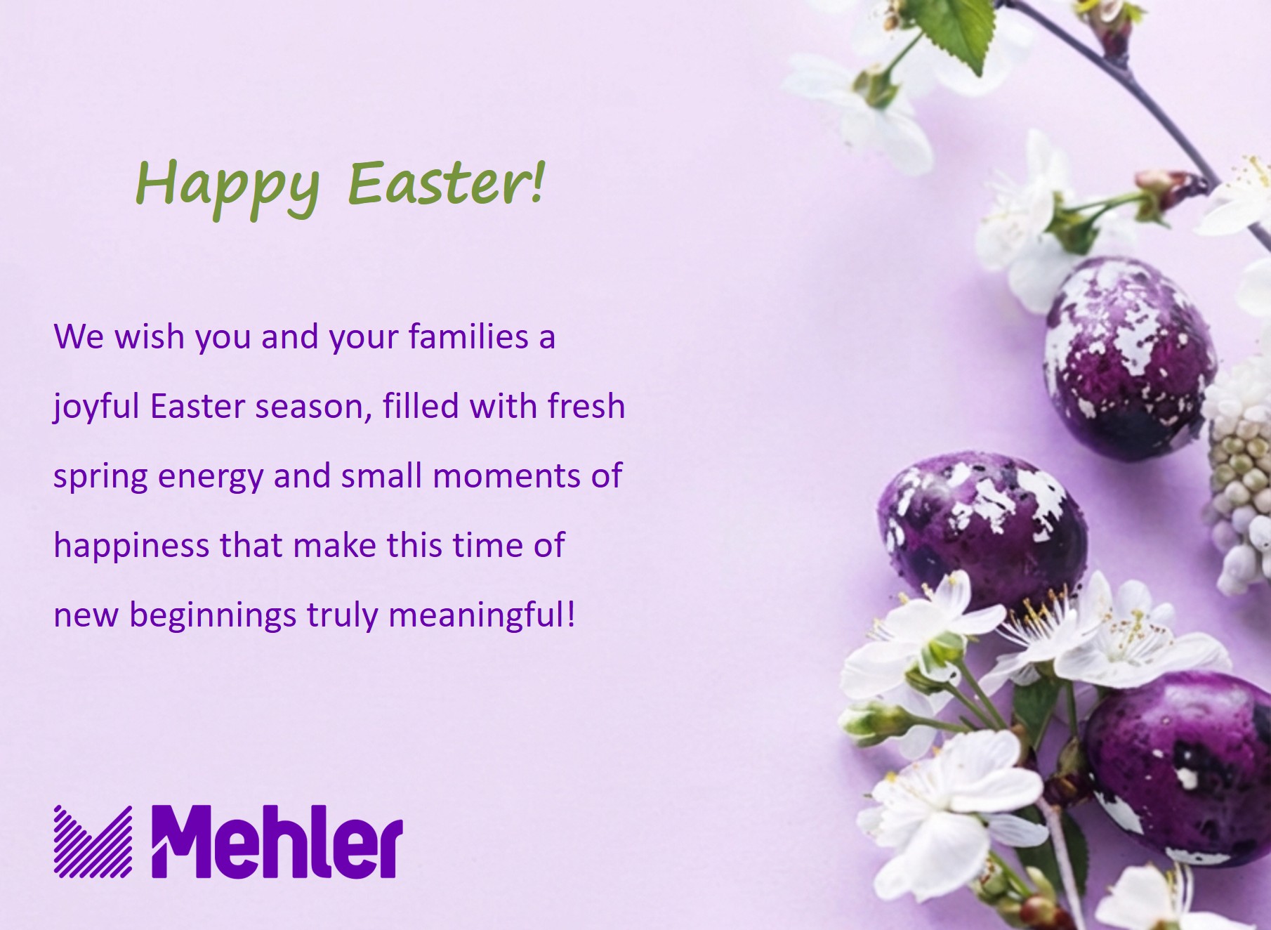 Happy Easter Greetings from MEHLER